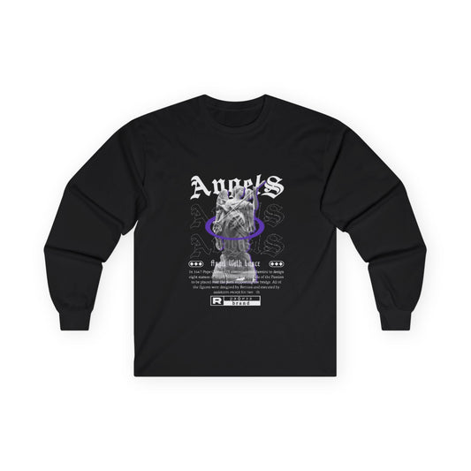 Camiseta Manga Comprida “Angel With Lance” – Arte Clássica x Streetwear
