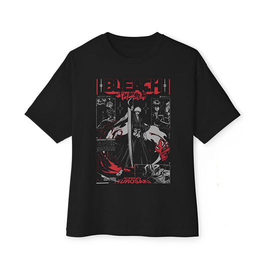 T-shirt de Manga Curta – Bleach | Ichigo Kurosaki – Getsuga Tenshō